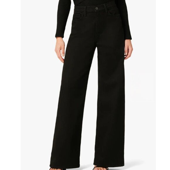 JOE'S Women's The Mia Petite Wide-Leg Jeans Size 28 In Black - Picture 1 of 9